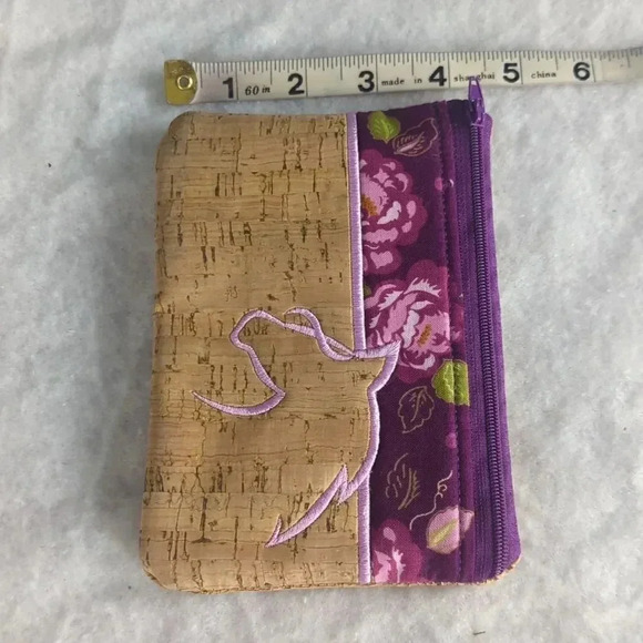 Horse Themed Change Purse Or Makeup Bag. For Kitty Rescue! NWOT - Picture 4 of 8